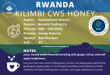 Load image into Gallery viewer, Rwanda Kilimbi CWS Honey
