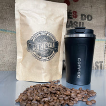 Load image into Gallery viewer, Vacuum travel mug (Black) and 250g Coffee Gift Set