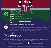 Load image into Gallery viewer, Kenya Rongo AB
