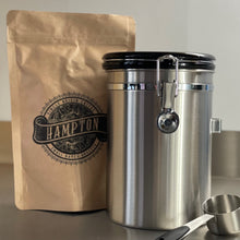 Load image into Gallery viewer, Stainless Steel Airtight Coffee Container 500g Capacity

